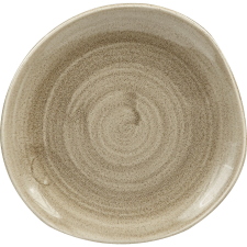 Churchill »Stonecast« »Antique Taupe« lapos tányér, organikus, ø: 186 mm tányér és evőeszköz