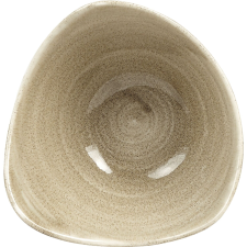 Churchill »Stonecast« »Antique Taupe« mély tányér, háromszög, ø: 185 mm tányér és evőeszköz