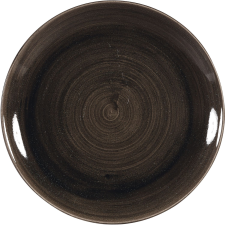 Churchill »Stonecast« »Iron Black« lapos tányér, coup, ø: 260 mm tányér és evőeszköz