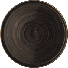 Churchill »Stonecast« »Iron Black« lapos tányér, emelt perem, ø: 260 mm tányér és evőeszköz