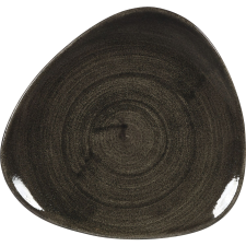 Churchill »Stonecast« »Iron Black« lapos tányér, háromszög, ø: 192 mm tányér és evőeszköz