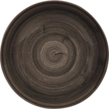 Churchill »Stonecast« »Iron Black« mély tányér, kupola, ø: 248 mm tányér és evőeszköz