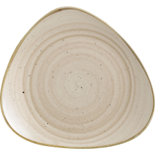Churchill "Stonecast" "Nutmeg Cream" lapos tányér, háromszög, átmérő: 311 mm tányér és evőeszköz