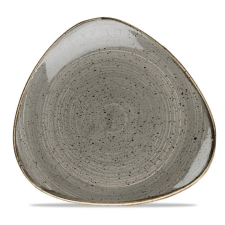 Churchill STONECAST PEPPERCORN GREY kerámia, háromszög tányér 26,5cm,1db, SPGSTR101 tányér és evőeszköz