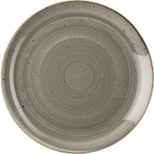 Churchill »Stonecast« »Peppercorn Grey« lapos tányér, coup, ø: 217 mm tányér és evőeszköz