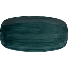 Churchill Tálaló tányér, Churchill Stonecast Rustical teal, 29,8x15,3 cm tányér és evőeszköz
