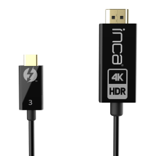 cian technology HDMI 2.0 apa - USB-C apa Kábel 1,8m - Fekete kábel és adapter