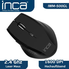cian technology INCA Maus IWM-500GL   1600 DPI,Wireless,Nano-USB,Laser, SW retail (IWM-500GL) egér