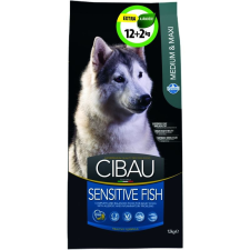 Cibau Sensitive Fish Medium/Maxi 12+2kg Promo kutyaeledel