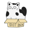  Cica a dobozban kitűző