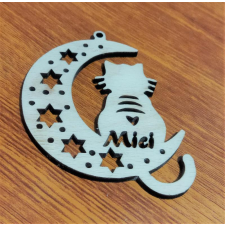  Cica ül a Holdon dísz dekorációs kellék