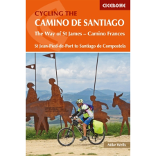 Cicerone Press Camino de Santiago, Cycling the Camino de Santiago : The Way of St James - Camino Frances Cicerone Press 2019 angol Camino könyv, térképek térkép