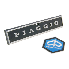 CIF Piaggio embléma + felirat szett - Vespa PX, PE 80, 125, 200 motorkerékpár idom