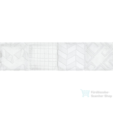 Cifre ALCHIMIA White Decor 7,5x30 cm fali csempe dekorburkolat