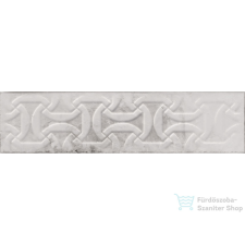 Cifre DROP White Relieve 7,5x30 cm fali csempe dekorburkolat