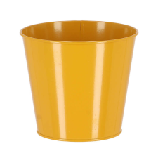  Cink virágcserép, 16 cm átmérőjű, sárga kerti tárolás