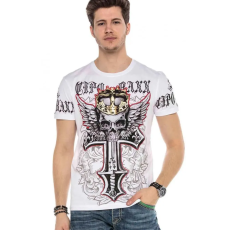 Cipo & Baxx CIPO&BAXX DIVATOS FÉRFI PÓLÓ CT567WHITE