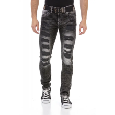 Cipo &amp; Baxx CIPO&amp;BAXX REGULAR FIT FÉRFI FARMERNADRÁG CD713 BLACK férfi nadrág