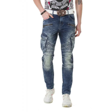 Cipo & Baxx DIVATOS FÉRFI FARMERNADRÁG CD780 BLUE