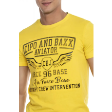 Cipo & Baxx DIVATOS FÉRFI PÓLÓ CT450 YELLOW