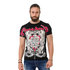 Cipo &amp; Baxx DIVATOS FÉRFI PÓLÓ CT716 BLACK férfi póló