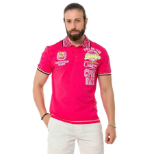 Cipo &amp; Baxx DIVATOS FÉRFI PÓLÓ CT738 FUCHSIA férfi póló