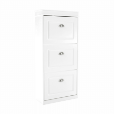  Cipőpolc, 3-soros, fehér, SEBER TYP 2 bútor