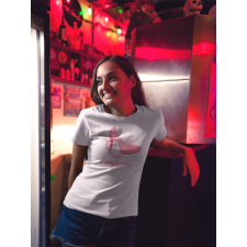  Cipős lánybúcsú fehér póló egyedi névvel ajándéktárgy