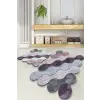  Circle Fürdőszoba szőnyeg szett (2 darab) Lila szürke lila