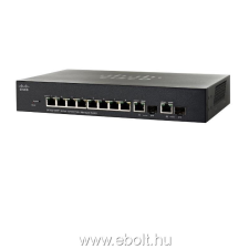 Cisco SF302-08PP 8-port 10/100 PoE+ Managed Switch hub és switch