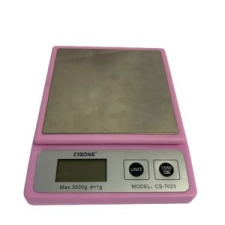  Cisone konyhai mérleg 3,5 kg - rózsaszín színben - CS7023 konyhai mérleg