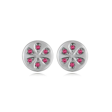 Citrea - rózsaszín- Swarovski kristályos fülbevaló fülbevaló