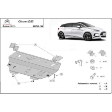  Citroen DS5, 2011-2018 - Motorvédő lemez autóalkatrész