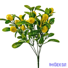  Citrom bokor, 15 fejes, 34cm magas - Világos citromsárga dekorációs kellék