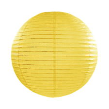 Citromsárga papír lampion 25 cm party kellék