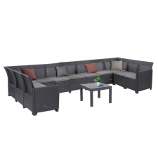  Claire XI 11 személyes sarokgarnitúra orlando asztallal kerti bútor