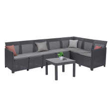  Claire XI 7 személyes sarokgarnitúra orlando asztallal kerti bútor