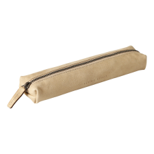 Clairefontaine bőr tolltartó 4x2,5x19 cm, slim, bézs tolltartó