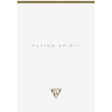 Clairefontaine jegyzettömb, A5, vonalas, 70lap, fehér, Flying spirit jegyzettömb