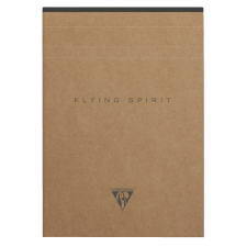 Clairefontaine jegyzettömb, A5, vonalas, 70lap, kraft, Flying spirit jegyzettömb