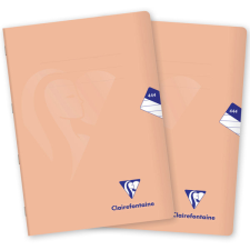Clairefontaine Mimesys pastel PP, A4 "444" vonalas, 40 lap, korall - 2 db füzet