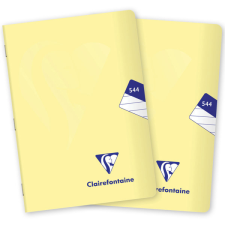 Clairefontaine Mimesys pastel PP, A5 "544" vonalas, 40 lap, citromsárga - 2 db füzet