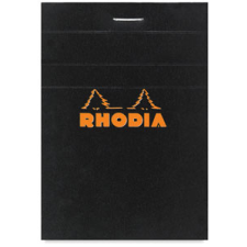 Clairefontaine Rhodia fekete jegyzetblokk  kockás 80lap  5 2x7 5cm jegyzettömb
