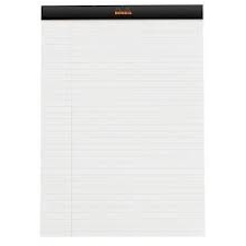 Clairefontaine Rhodia fekete jegyzetblokk vonala+margó 80lap 21x31 8cm füzet