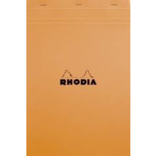 Clairefontaine Rhodia narancs jegyzetblokk  80lap  kockás 21x31 8cm jegyzettömb