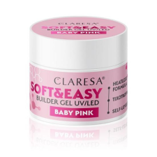 Claresa építőzselé Soft&Easy Baby Pink 90g műköröm zselé