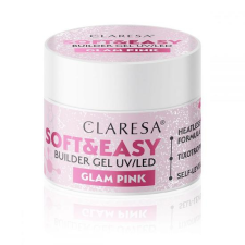 Claresa építőzselé Soft&Easy glam pink 45g műköröm zselé