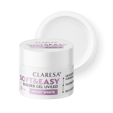 Claresa építőzselé Soft&Easy Milky White 12g műköröm zselé