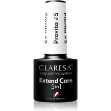 Claresa Extend Care 5 in 1 Provita bázis lakk zselés műkörömhöz regeneráló hatással árnyalat #5 5 g körömlakk