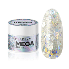 Claresa Megastar Art Gel - Silver Flicker műköröm zselé
